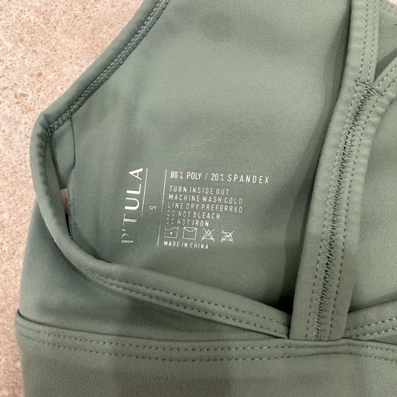 Ptula Women’s Seamless Bralette - Sage Green size small (pads removed) - Picture 3 of 3